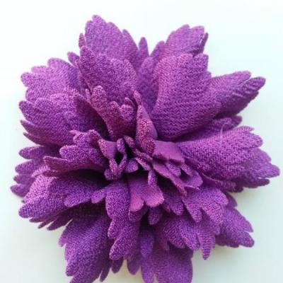 fleur en tissu violet 80mm