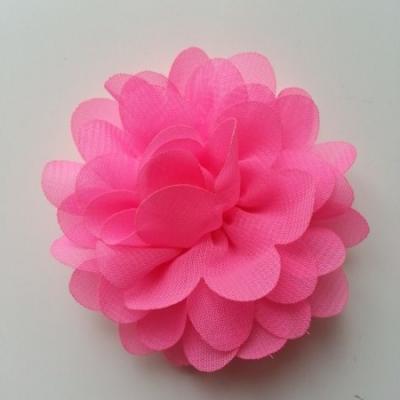 fleur mousseline rose bonbon  60mm