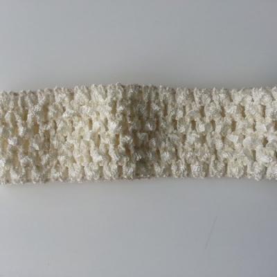 Bandeau crochet extensible ivoire