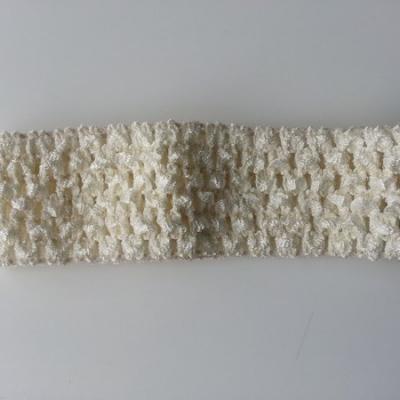 Bandeau crochet extensible ivoire