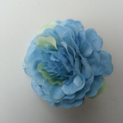 fleur artificielle en tissu bleu 55mm
