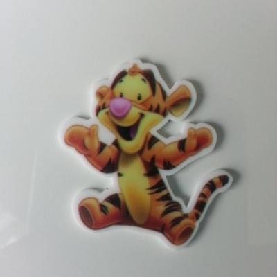 cabochon plat en résine  tigrou baby tigre  40*42mm