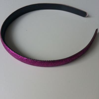 serre tête pailleté 15mm de largeur violet