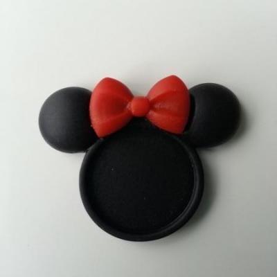 Support pour cabochon de 25mm en résine minnie