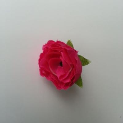 fleur en tissu rose fuchsia  30mm