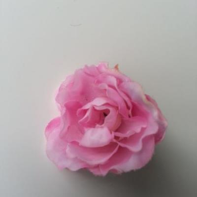 fleur tissu pivoine rose 40mm