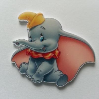 dumbo elephant 50*40mm cabochon plat en résine