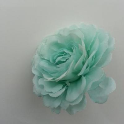 fleur artificielle en tissu vert 55mm