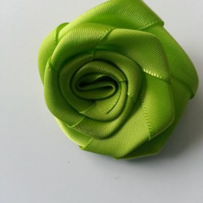 Fleur de satin plate  50mm vert