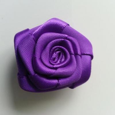 Fleur de satin plate  50mm violet