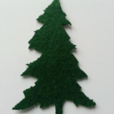 sapin en feutrine vert foncé 60*90mm