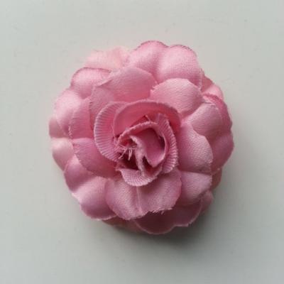 fleur en tissu vieux rose de 45mm