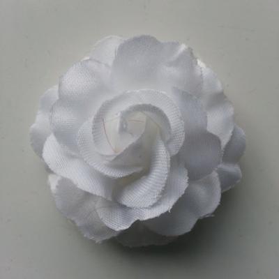 fleur en tissu blanc de 45mm