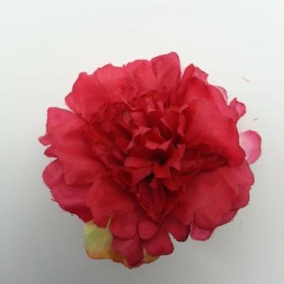fleur artificielle en tissu de 45mm rouge
