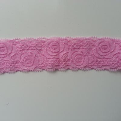 Bandeau dentelle rose  40mm