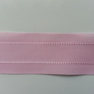 un mètre de ruban polyester rose   25mm