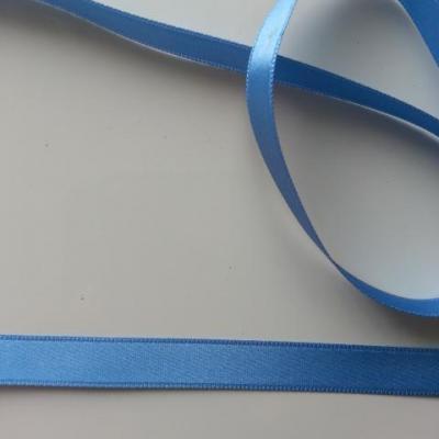 1 metre de ruban  de satin double face bleu   ciel 10 mm