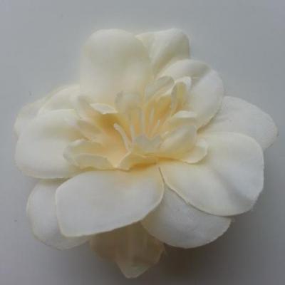 fleur artificielle en tissu 60mm ivoire