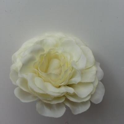 fleur artificielle en tissu ivoire 55mm
