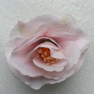jolie fleur artificielle en tissu de 50mm rose pale