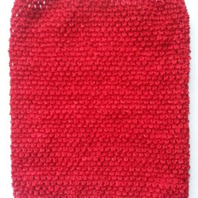 bustier tube crochet  pour tutu rouge 18*22cm
