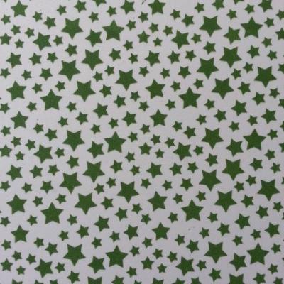 Feuille de mousse étoilée 21*29.7cm verte et blanche