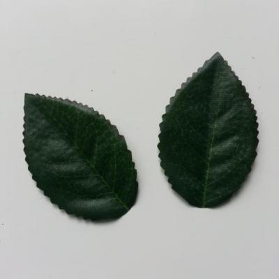 Lot de 2 feuilles artificielles vertes  60*40mm