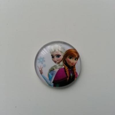 Cabochon en verre elsa reine des neiges  25mm (4)