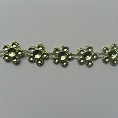 0.5 mètre de ruban cabochon vert 16mm