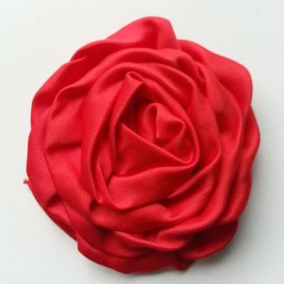 fleur satin chiffon 80mm rouge