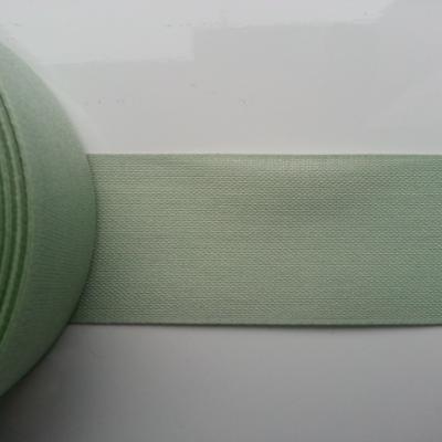 un mètre de ruban tissu vert amande  40mm