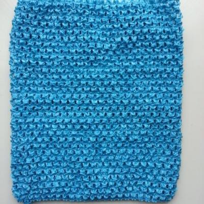 bustier tube crochet  pour tutu bleu turquoise 20*23cm
