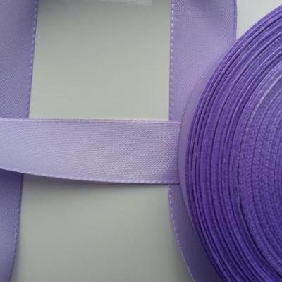 un mètre de ruban polyester mauve  25mm