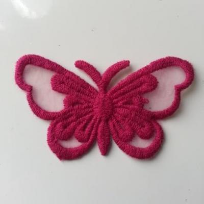 papillon  rose fuchsia 70*35mm