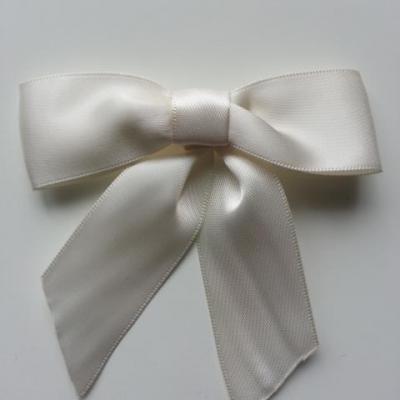 Noeud satin 9*9cm ivoire
