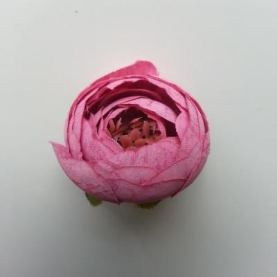 fleur artificielle tissu rose 35mm