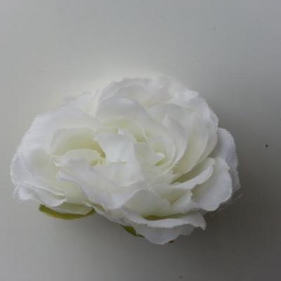 fleur tissu pivoine ivoire clair 40mm