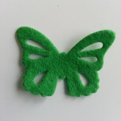 papillon en feutrine 45*32mm vert