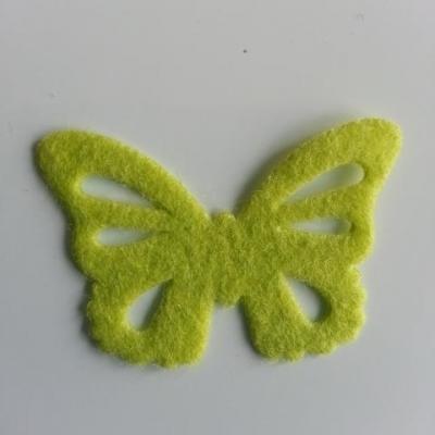 papillon en feutrine 45*32mm vert tres clair