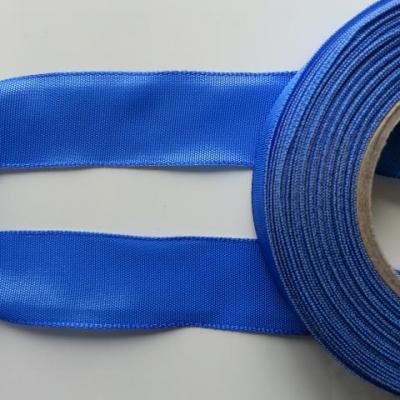 un mètre de ruban polyester bleu roi, royal  25mm