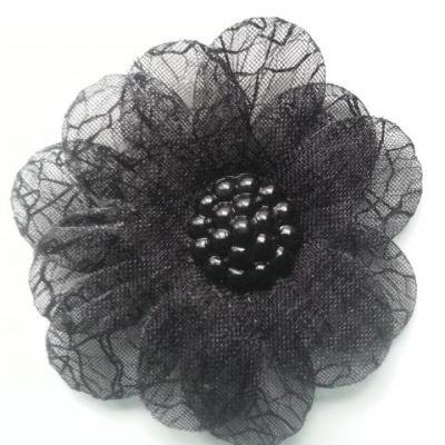 double fleur  voile 45mm noir