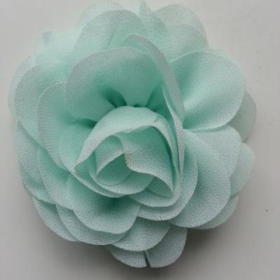 fleur de pavot en mousseline 80mm vert pastel