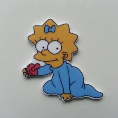 cabochon plat en résine maggie simpson 40*40mm