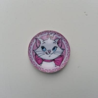 Cabochon en verre marie aristochat 20mm (02)