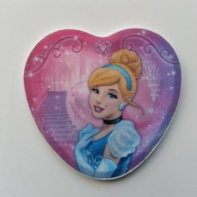 cabochon  en résine   avec impression princesse cendrillon  45mm