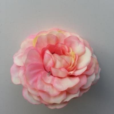fleur artificielle en tissu ivoire rosé  55mm