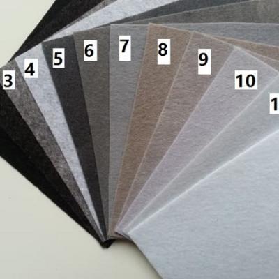 Feuille de feutrine unie 15 cm *15cm gris N5