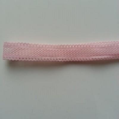 Bandeau élastique ajouré rose pale