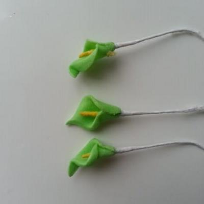 lot de 3 minis arum vert 2*8cm