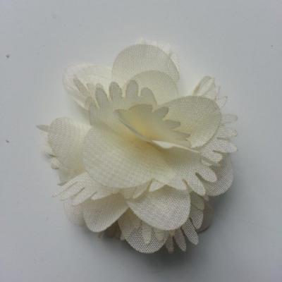 Petite fleur en mousseline 45mm ivoire